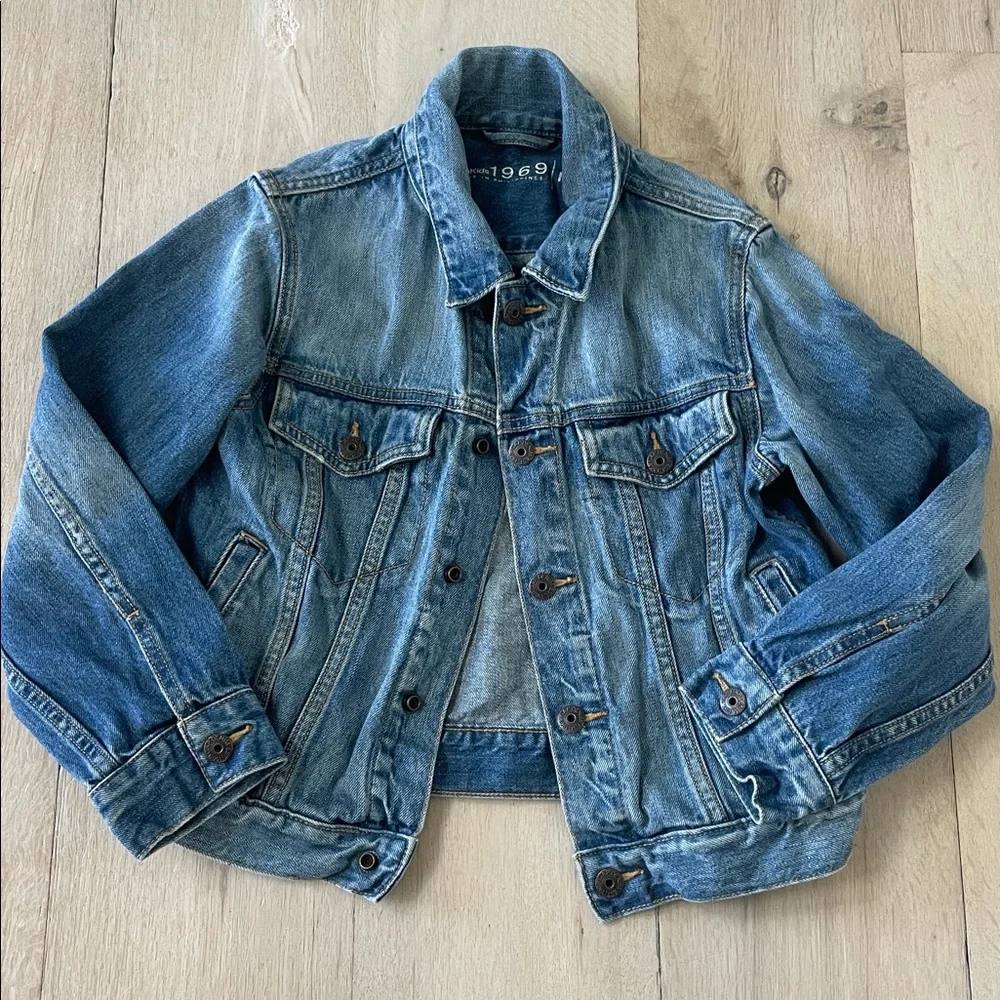 Gap 1969 Denim Jean Jacket 100% Cotton Kids Size M